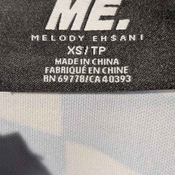 Melody Ehsani Blue and White Checkered ME. Woman's Jacket Size XS - Picture 4 of 8